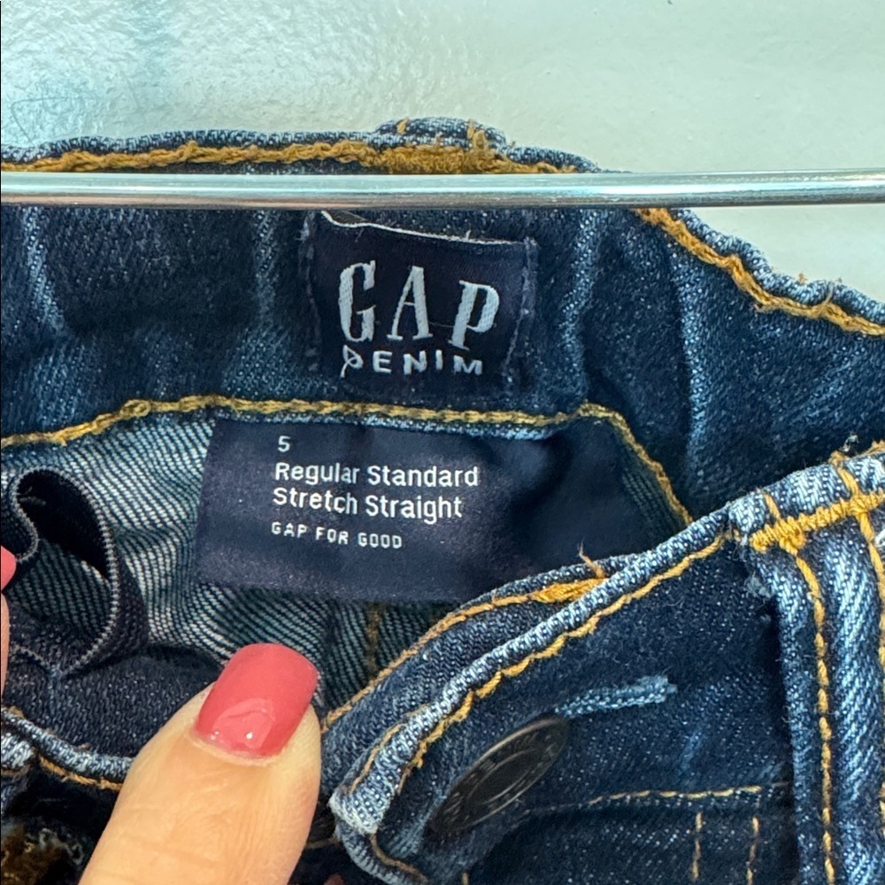 GAP Denim Regular Fit Jeans - Deep Blue - Picture 2 of 5